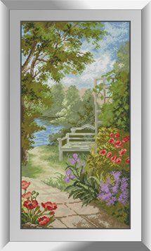 Картина из страз В саду Dream Art (DA-31078, Без подрамника) 34 x 65 см фото интернет-магазина Raskraski.com.ua