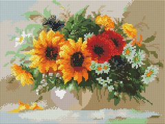 Алмазна мозаїка Букет польових квітів ColorArt (CLR-PST411) фото інтернет-магазину Raskraski.com.ua