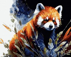 Раскраска для взрослых Красная панда (ANG662) (Без коробки)