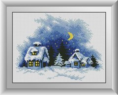 Картина алмазная вышивка Тихая зимняя ночь Dream Art (DA-30878, Без подрамника) фото интернет-магазина Raskraski.com.ua