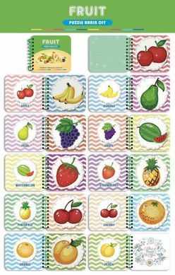 Набор алмазной мозаики Детская книжечка для алмазной мозаики Фрукты ColorArt (CLR-BK01, Без подрамника) 0 фото интернет-магазина Raskraski.com.ua