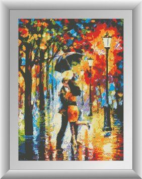 Алмазна картина Танець під дощем (квадратні камені, повна зашивання) Dream Art (DA-30436) 37 х 50 см фото інтернет-магазину Raskraski.com.ua