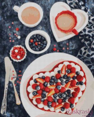 Картина мозаика Ягодный десерт BrushMe (DBS1103, На подрамнике) фото интернет-магазина Raskraski.com.ua
