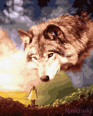Картина по номерам Гигантский волк (BK-GX29068) (Без коробки)