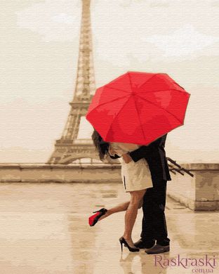 Картина за номерами Поцілунок під парасолькою (BRM34597) фото інтернет-магазину Raskraski.com.ua