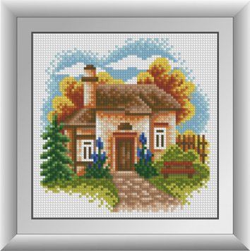 Алмазная вышивка Осенний сад Dream Art (DA-30554, Без подрамника) 19 х 19 см фото интернет-магазина Raskraski.com.ua