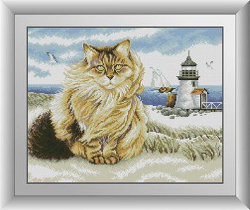 Набір алмазної мозаїки Кот Боцман Dream Art (DA-30928) 39 x 49 см фото інтернет-магазину Raskraski.com.ua