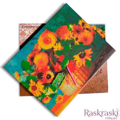 Картина з мозаїки Соняшники (AKG74689) Диамантовые ручки (GU_188688) фото інтернет-магазину Raskraski.com.ua