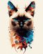 Картина по номерам Цветной кот (NIK-N385) — фото комплектации набора