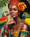 Раскраски по номерам Африканская модница ©art_selena_ua (KH8330) Идейка — фото комплектации набора