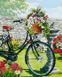 Малюнок по цифрам Велосипед в квітучому саду (VP795) Babylon — фото комплектації набору