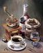 Алмазная живопись Кофе с коньяком ТМ Алмазная мозаика (DM-164, Без подрамника) — фото комплектации набора
