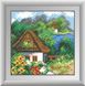 Картина з страз Весняний будиночок (квадратні камені, повна зашивання) Dream Art (DA-30488) — фото комплектації набору
