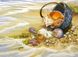 Картина из страз Корзина ракушек ТМ Алмазная мозаика (DM-215, Без подрамника) — фото комплектации набора