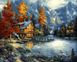Раскраска по цифрам Осеннее озеро (VP1151) Babylon — фото комплектации набора