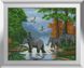 Набір алмазна мозаїка Через річку (слони) Dream Art (DA-31278) — фото комплектації набору