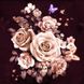 Алмазна вишивка Чайні троянди ТМ Алмазная мозаика (DMF-345) — фото комплектації набору