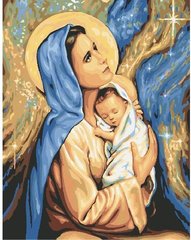 Картина по номерам Мария и Иисус (BK-GX24165) (Без коробки)