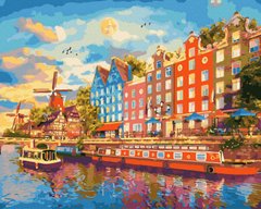 Картина по номерам Амстердам (BK-GX45781) (Без коробки)