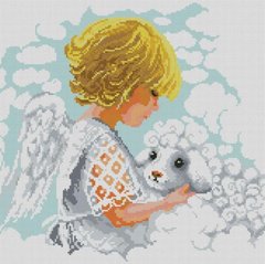 Мозаика алмазная Ангел с овечкой (41 х 41 см) Dream Art (DA-31813, Без подрамника) фото интернет-магазина Raskraski.com.ua