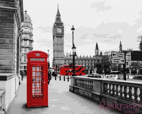Картина по цифрам Звонок из Лондона (KH3619) Идейка фото интернет-магазина Raskraski.com.ua