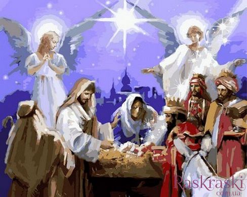 Картина за номерами Різдво христове (VP995) Babylon фото інтернет-магазину Raskraski.com.ua