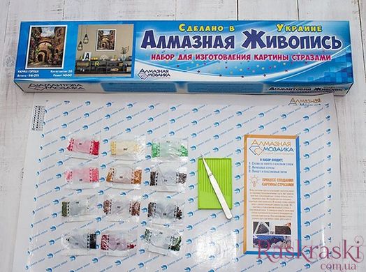 Алмазная техника Цветы на столе ТМ Алмазная мозаика (DM-216, Без подрамника) фото интернет-магазина Raskraski.com.ua