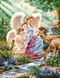 Картина из мозаики Ангелы (AKG71248, принтованая рама) Диамантовые ручки (GU_188689, На подрамнике) — фото комплектации набора