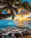 Картина по номерам Закат на Гавайях (BRM35719) — фото комплектации набора