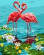 Картина по номерам Пара фламинго (KH4144) Идейка — фото комплектации набора