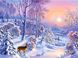 Алмазная мозаика Зимний лес My Art (MRT-TN355, На подрамнике) — фото комплектации набора
