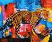 Картина за номерами Яскравий леопард (KH4338) Идейка — фото комплектації набору