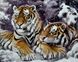 Алмазная техника Пара тигров в снегу My Art (MRT-TN1020, На подрамнике) — фото комплектации набора