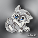 Картина алмазная вышивка Хаски Арт Соло (АТМ47, Без подрамника) — фото комплектации набора