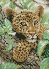 Мозаїка алмазна Дитинча леопарда (23 х 32 см) Dream Art (DA-31614) фото інтернет-магазину Raskraski.com.ua