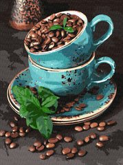 Картина за номерами Ароматні кавові зерна (KHO5636) Идейка (Без коробки)