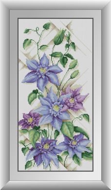 Мозаика алмазная Клематис Dream Art (DA-30980, Без подрамника) 27 x 55 см фото интернет-магазина Raskraski.com.ua
