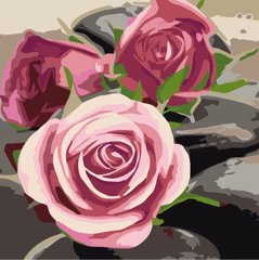 Картина раскраска Розы. ДВП (AS2057) ArtStory (Без коробки)