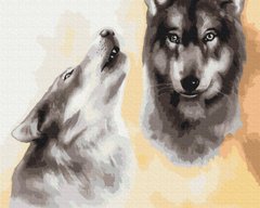 Картина за номерами Вовки-охоронці (BS52815) (Без коробки)