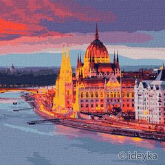 Живопись по номерам Возлюбленный Будапешт (KHO3602) Идейка (Без коробки)