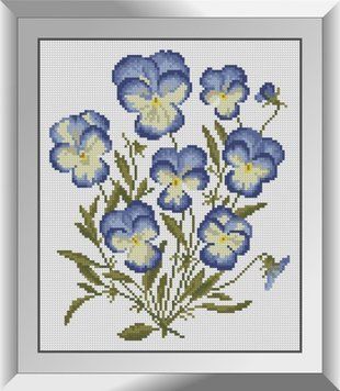 Набір алмазної мозаїки Букет фіалок Dream Art (DA-31280) 26 x 31 см фото інтернет-магазину Raskraski.com.ua
