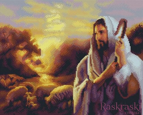 Набір алмазної вишивки Ісус добрий пастир Алмазна мозаіка (OSF034) фото інтернет-магазину Raskraski.com.ua