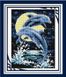 Набор алмазная мозаика Дельфины (полная зашивка, квадратные камни) Dream Art (DA-30245, Без подрамника) — фото комплектации набора