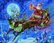 Алмазная мозаика Санта в новогоднюю ночь Брашми (GF1677, На подрамнике) — фото комплектации набора