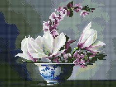 Набір алмазна мозаїка Магнолія і цвіт яблуні Rainbow Art (EJ1268) фото інтернет-магазину Raskraski.com.ua
