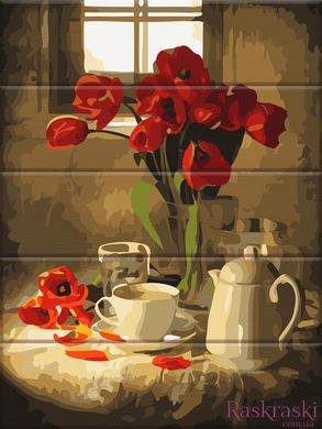 Картина за номерами Червоні тюльпани (ASW152) ArtStory фото інтернет-магазину Raskraski.com.ua