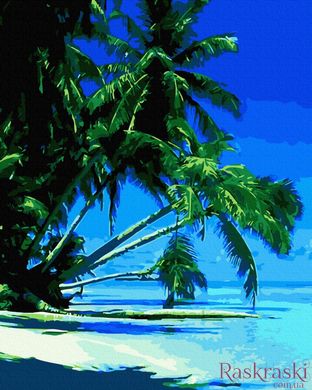 Картина за номерами Тропічний пляж (BK-GX39436) (Без коробки)