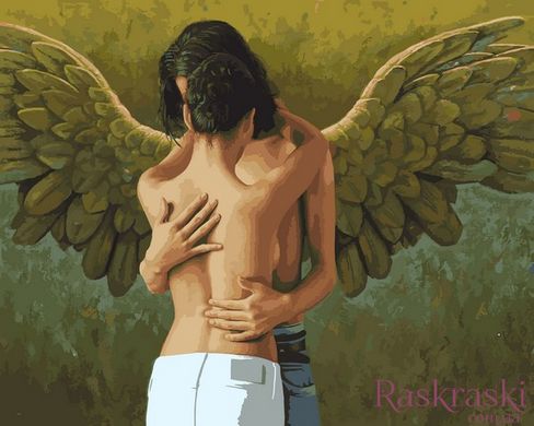 Картина по номерам Поцелуй ангела (VP1419) Babylon фото интернет-магазина Raskraski.com.ua