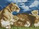 Картина стразами Львиная семья (39 х 52 см) Dream Art (DA-31830, Без подрамника) — фото комплектации набора