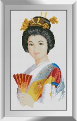 Картина алмазная вышивка Японская улыбка Dream Art (DA-31182, Без подрамника) фото интернет-магазина Raskraski.com.ua